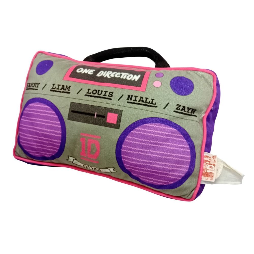 RARE One Direction Plushie Boombox Pillow Kidcore Niall Louis Harry Liam Zayn - Picture 6 of 16